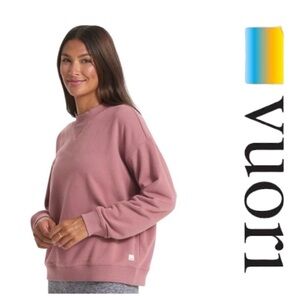 Vuori | Women's Sedona Weekender Crew Sweatshirt | Marsala (Pink/Mauve) | Large
